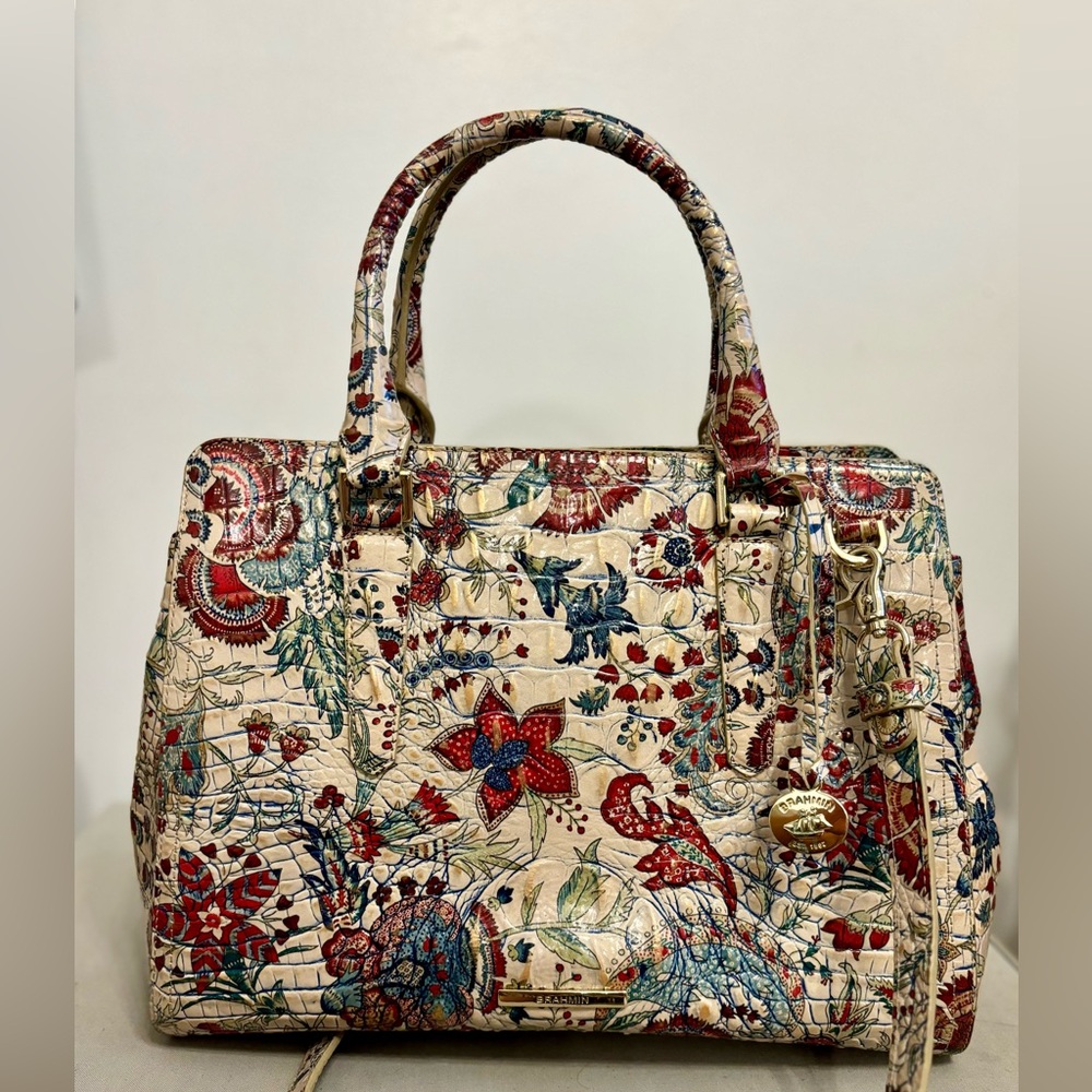 NWT Brahmin Finley Melbourne Leather Satchel!!
